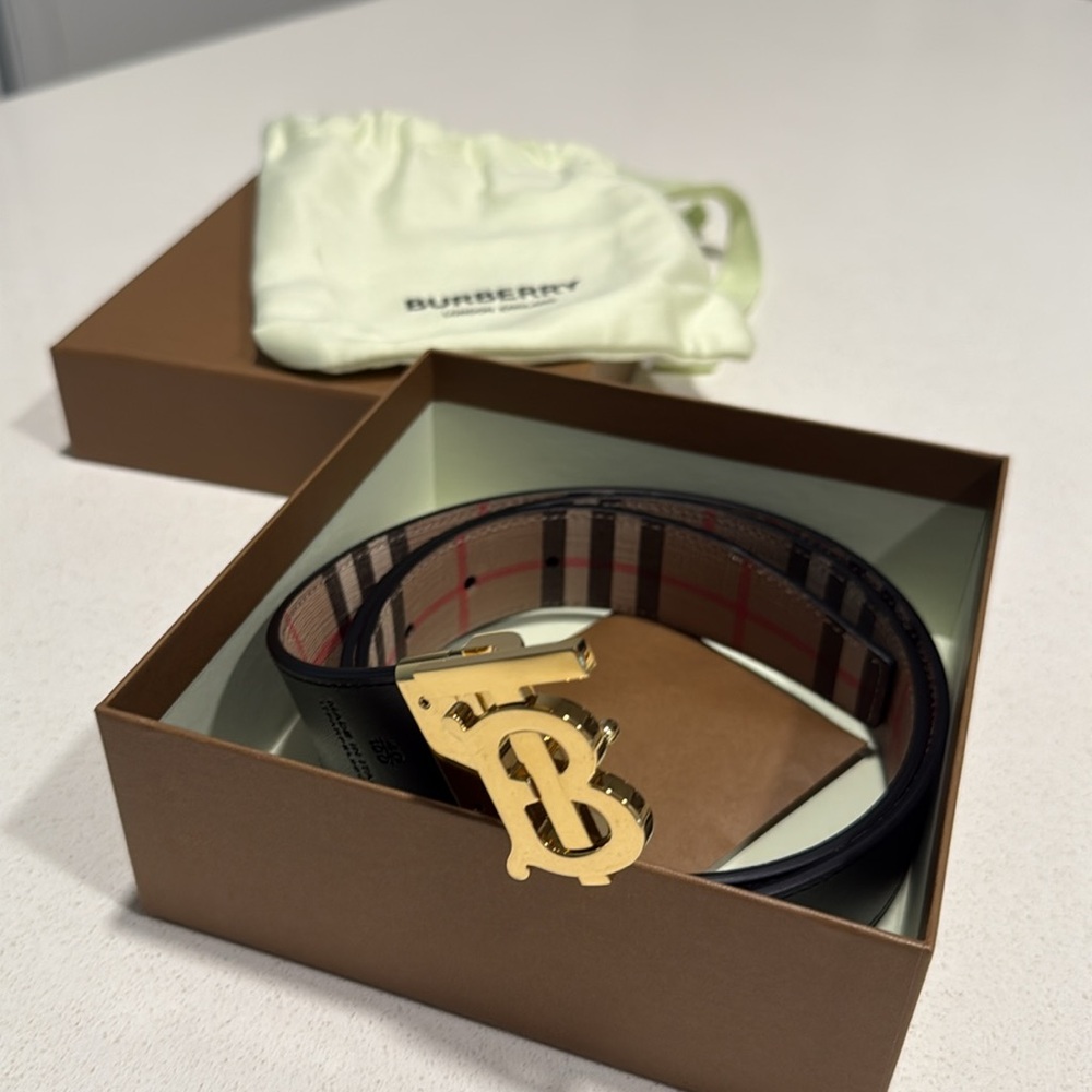 Burberry Men’s Reversible Belt 40/100 - Picture 9 of 9